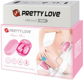 Pretty Love Magic Box USB Rechargeable Bullet & Stimulator Vibrator Pink Bullet Vibrators